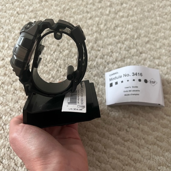 Casio Men's Super Illuminator Grey with Black Resin Band Watch - Picture 4 of 4